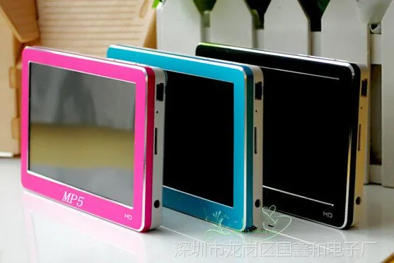 M铝合金外壳MP5播放器触摸屏+按键4.3寸 4G外放MP4黑色白色金属壳
