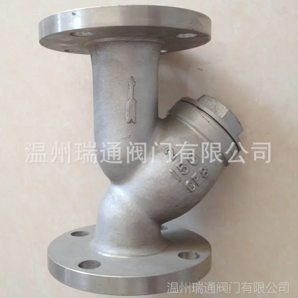 美标不锈钢法兰Y型过滤器