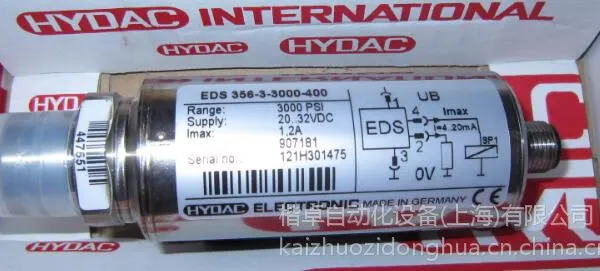 HYDAC代理-贺德克压力继电器现货EDS344-2-250-000型号