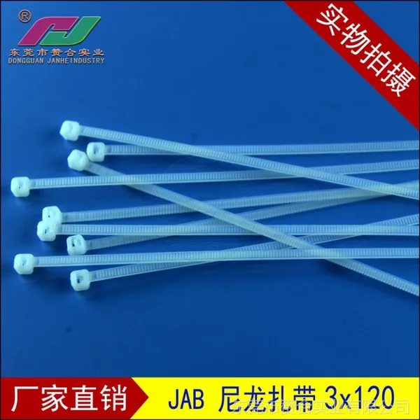 供应厂家直销广东尼龙扎带3x120 超低价高品质 规格齐全 高耐磨束线带