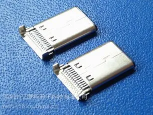 (沉板24P插板USB3.1公头SMT)板端3.1USB type-C公头