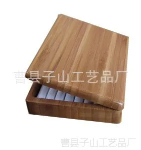 曹县高档竹厂家加工竹盒定制精美时尚香烟竹盒 直销竹子包装盒