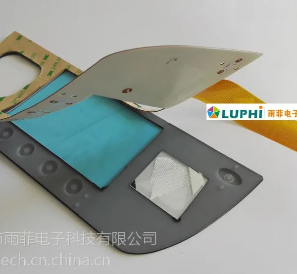 PCB+直插式连接器+硅胶按键 东莞PCB薄膜开关厂
