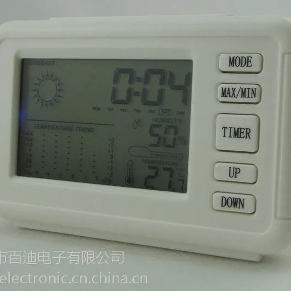 供应LCD气象钟,LCD天气预报万年历