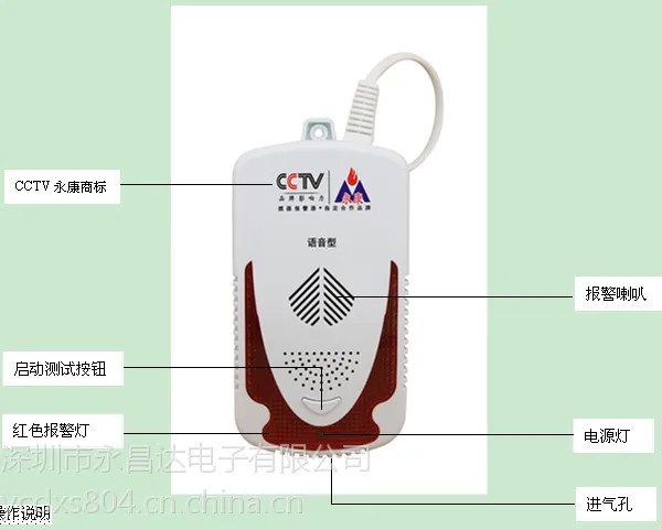 款民用语音燃气泄露报警器YK-828RQ13Y厂家直销