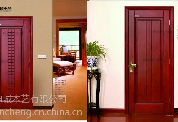 供应坤城原木门实木门KCD-J102/101-定制原木家具-安徽坤城整木家居
