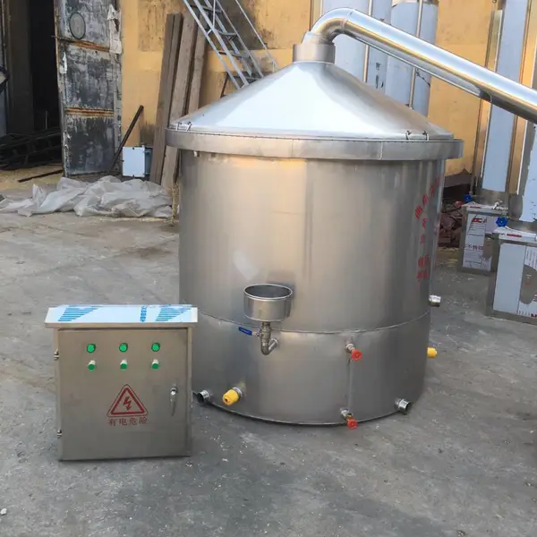 文轩玉米高粱大米酿酒设备由不锈钢蒸锅