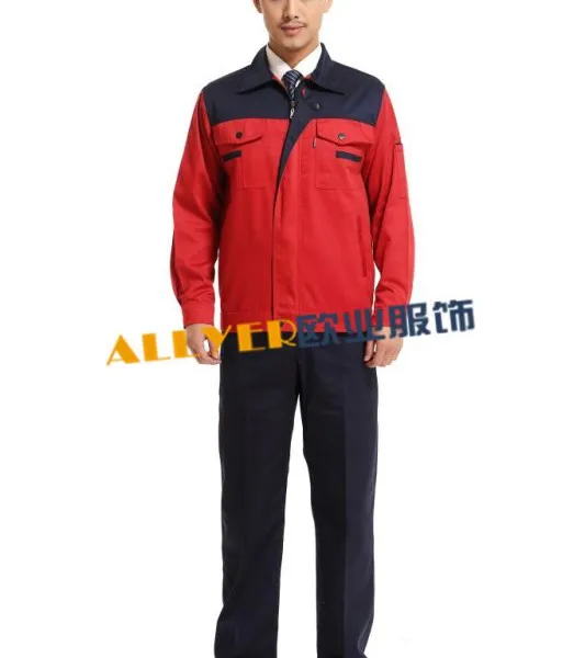 供应春秋季涤棉纱卡65/35 80/20面料工作服套装劳保工装结实耐磨