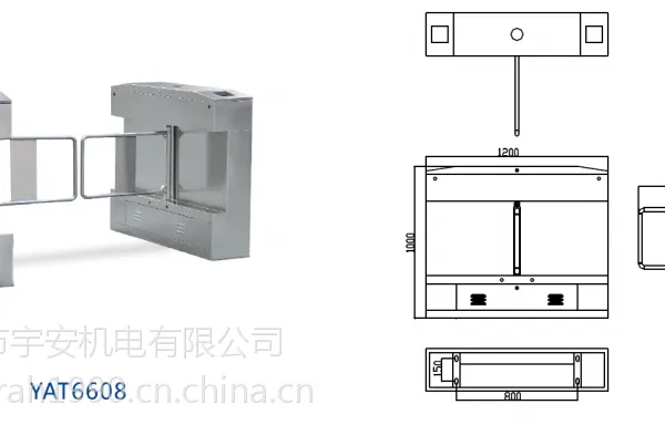 宇安机电桥式斜角摆闸深圳摆闸定制批发