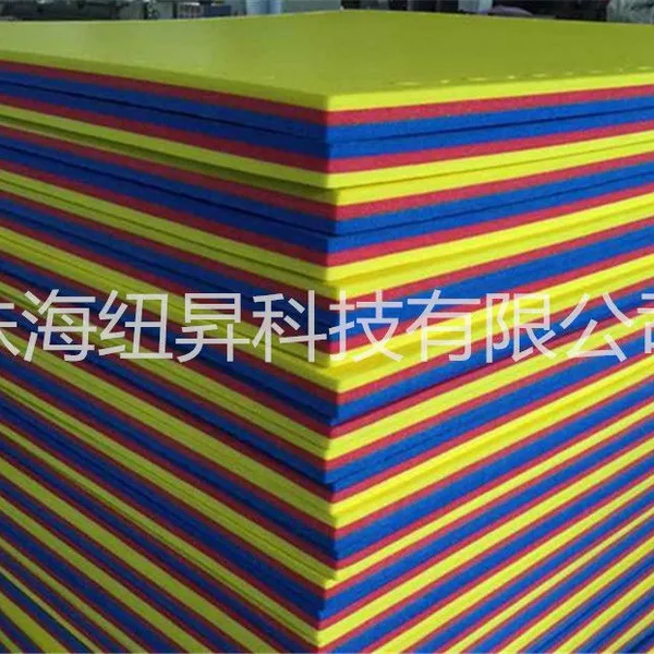 批发供应 纽昇NC001 10倍XPE海绵 蓝&黄&红通用体操垫、运动垫子 30*800*800mm