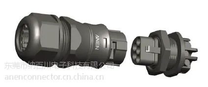 纳百川 ANEN 光伏逆变器 防水交流AC连接器 5芯线端公头(圆形)