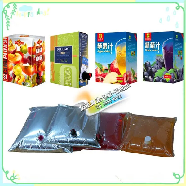 东莞定制液体无菌盒中袋 抗压200公斤 10L升苹果汁/葡萄汁/橙汁/椰子汁盒子内袋供应