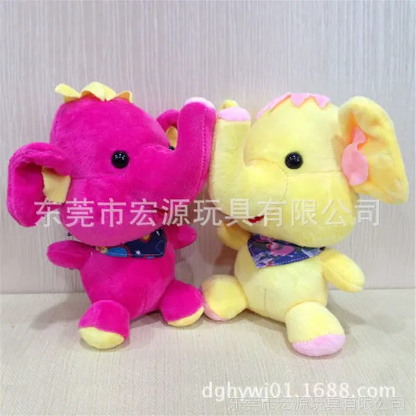 厂家来图定制毛绒小象 坐姿大象公仔 填充玩具小象 定制吉祥物象