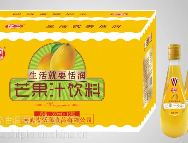恬润350ml芒果汁|锥形瓶装350芒果汁厂家