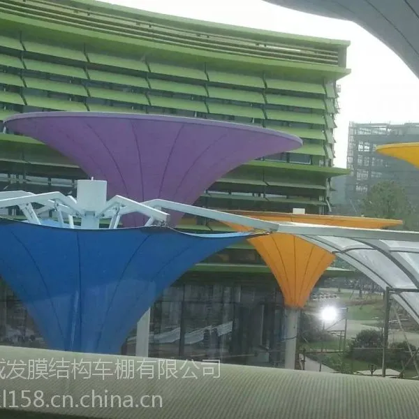 宁海海边沙滩休闲景观张拉膜伞、儿童沙地张拉膜汽车停车棚膜结构制作安装加工