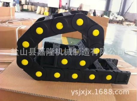 嘉隆厂家直供环保塑料尼龙拖链 35*50焊割设备专用拖链