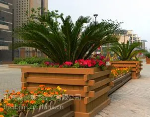 SS河北省秦皇岛市 生态合成木、木塑园林椅、木塑垃圾箱、木塑花箱、花架、廊架SSBJ现代风格