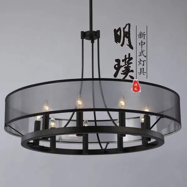 明璞复古中式吊灯 现代简约新中式风格吊灯代理加盟