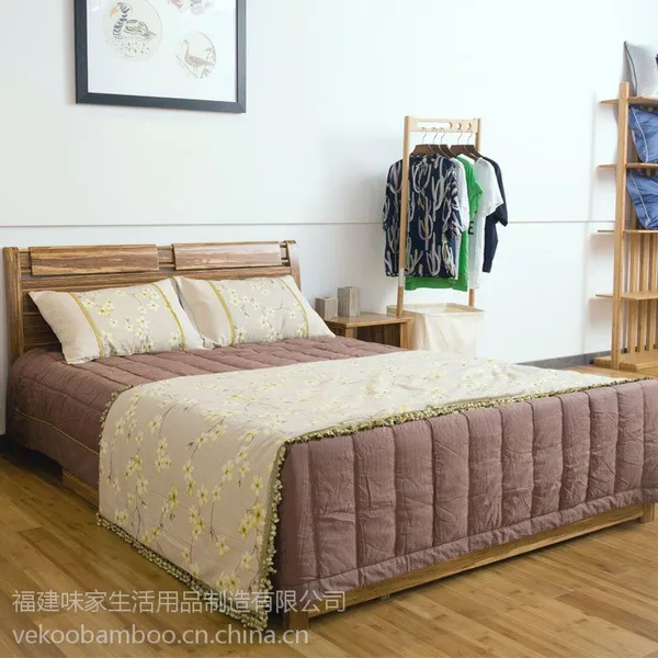 美时美器 竹家具现代风格 中式简约1.8米双人床8169
