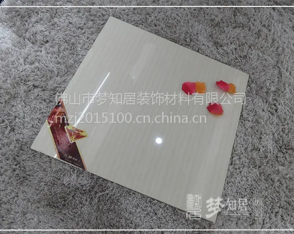 佛山市发源地陶瓷FMX6601白色线石超洁亮抛光砖地面砖工程出口瓷砖,厂家直销