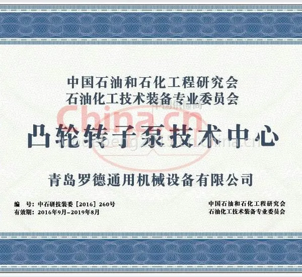 凸轮转子泵技术中心