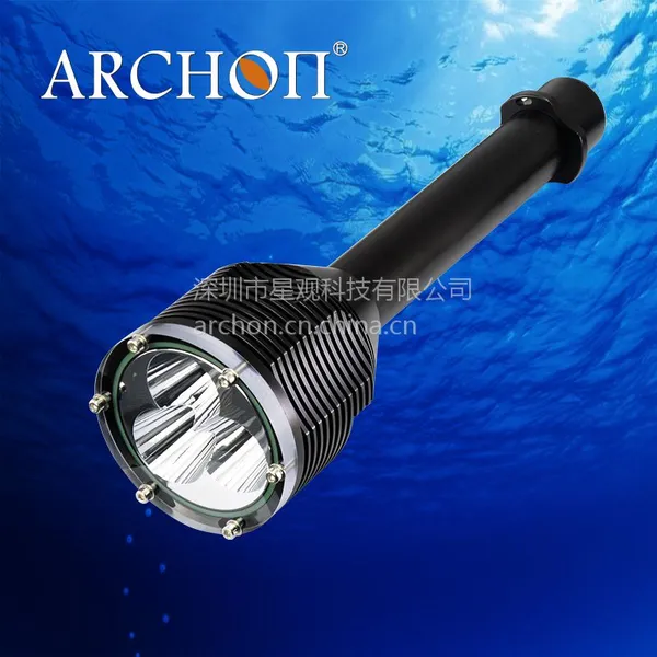 供应ARCHON/奥瞳 超强光潜水手电筒 XM-L2 U2 水下照明灯 LED潜水电筒 3000