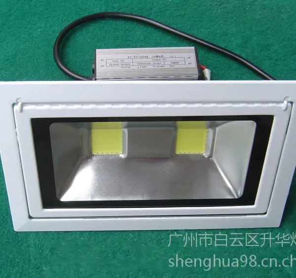 嵌入式投光灯 可调角度天花灯 双端金卤灯升级LED 40W旋转