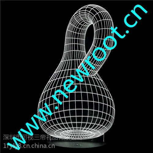 生日礼物送3D视觉创意台灯可雕刻个性文字