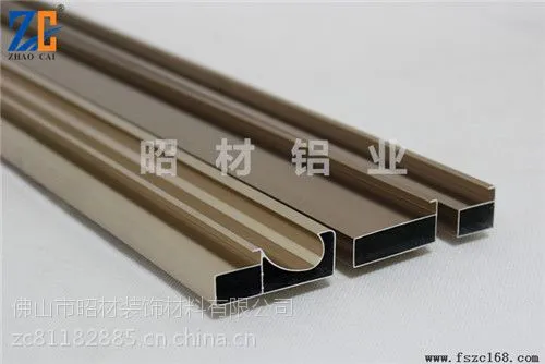 昭材铝业-橱柜配材专家 晶钢门铝材,晶钢门外框铝材,晶钢门隐框外框铝材