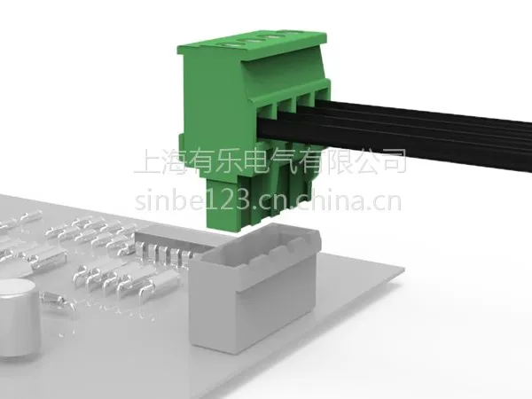 上海有乐供应插拔式pcb焊接端子排5.08mm2p/5针/8线/12孔直针