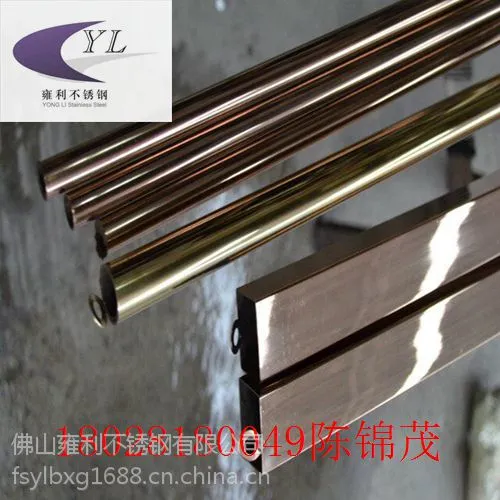 304玫瑰金不锈钢方管规格齐全