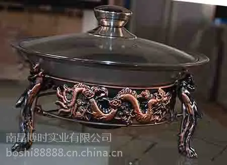 双耳锅汤锅加厚龙凤鼎 中华鼎 雄狮鼎 汤煲酒精炉火锅 汤煲锅