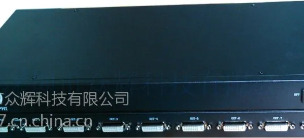 众辉ZH-SPD0108 一进八出DVI分配器一拖八DVI分屏器