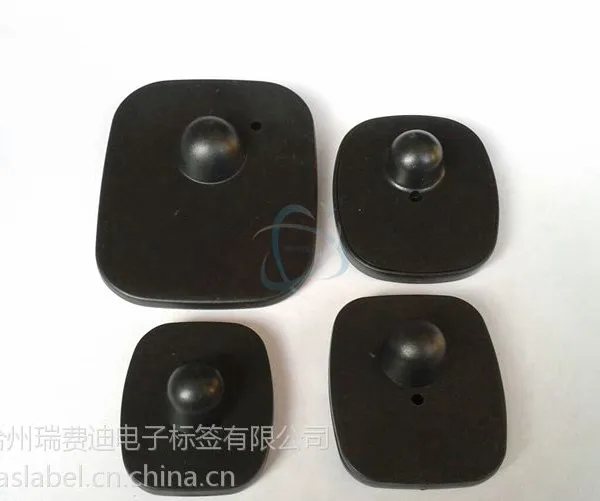 热卖 8.2Mhz 小方58KHZ声磁服装防盗塑料硬标签 超市商场防盗系统
