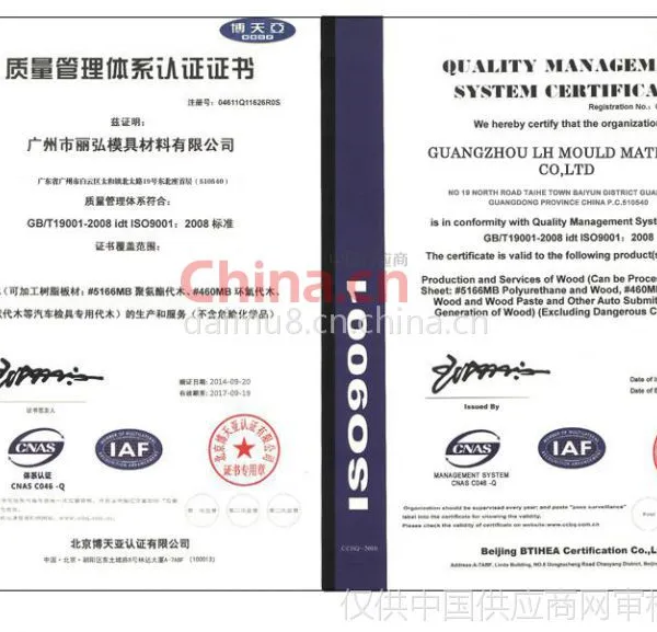 ISO9001：2008