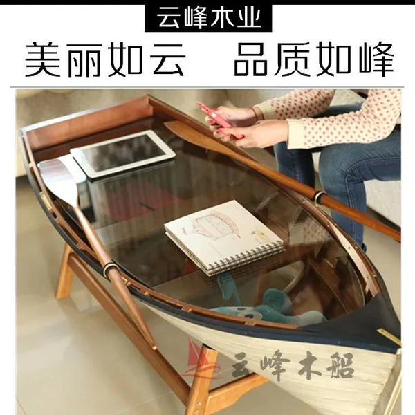 云峰厂家供应3米欧式船 装饰船家居船型 茶几摆件