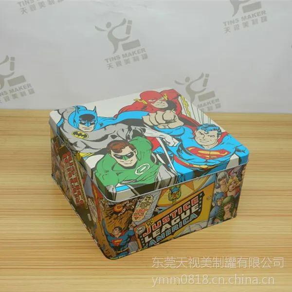 正方形马口铁大号包装铁盒 圣诞节日礼品儿童玩具铁盒子