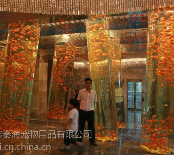 创意生态鱼缸 海水鱼缸水族工程 大型鱼缸制作 鱼缸批发大量销售