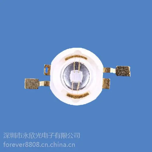 深圳灯珠厂家供应1W,UVLED紫光灯珠,360-370nm,