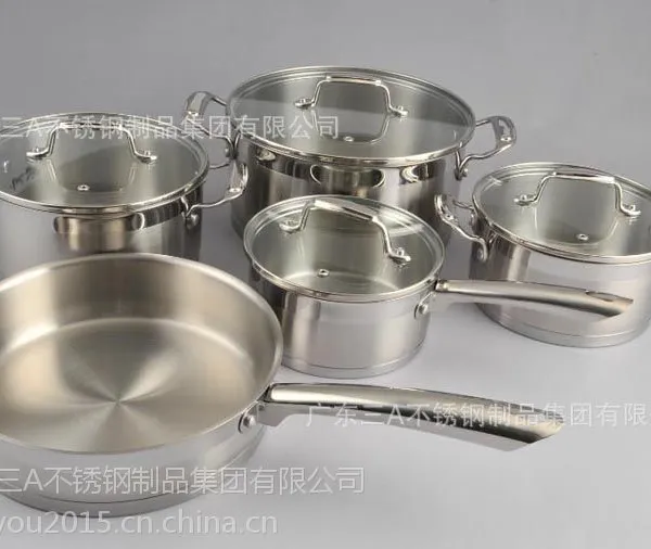 锅具礼品套装 304不锈钢复合底锅具 OEM贴牌 新兴锅具厂家