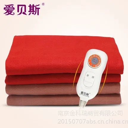 爱贝斯全线路控温可折叠 防漏电 素色单人电热毯 电褥子60200