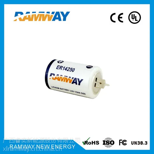 睿奕ramway 厂家直销3.6V 1200mAh ER14250 胰岛素泵专用锂电池