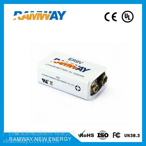 睿奕ramway 10.8V 1200mAh ER9V 烟雾探测器专用电池