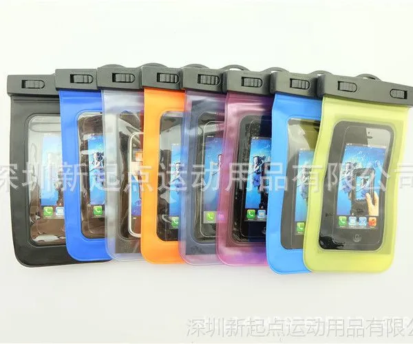 工厂爆款PVC+ABS iphone6手机防水袋适合5.5寸智能手机8色热销款