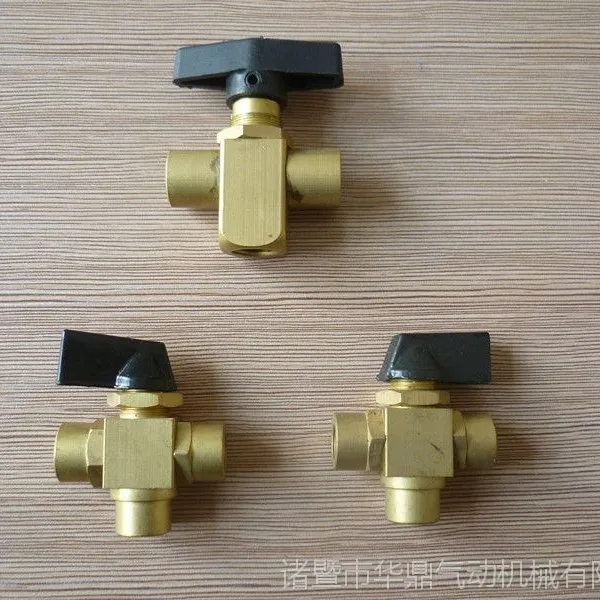 黄铜带塑料手柄三通阀工厂直销 高品质