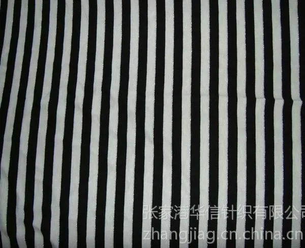 供应金丝银丝涤纱氨纶汗布32s针织金属丝面料