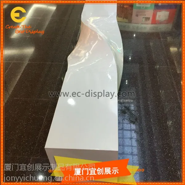供应各类 多造型商场玻璃钢休息凳