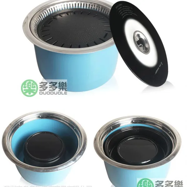 供应圆形烧烤炉 无烟烧烤炉 下排烟 抛光工艺 多多乐家具