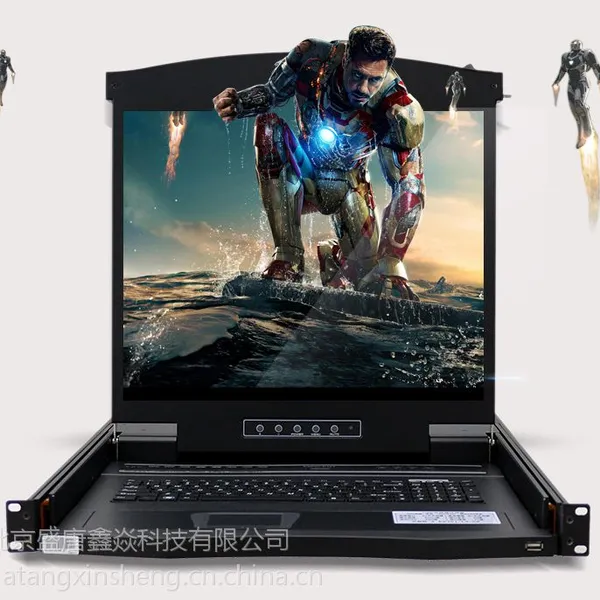 大唐鑫胜HL-5708大唐lcd kvm 切换器 16口 17寸 KVM切换器usb包邮