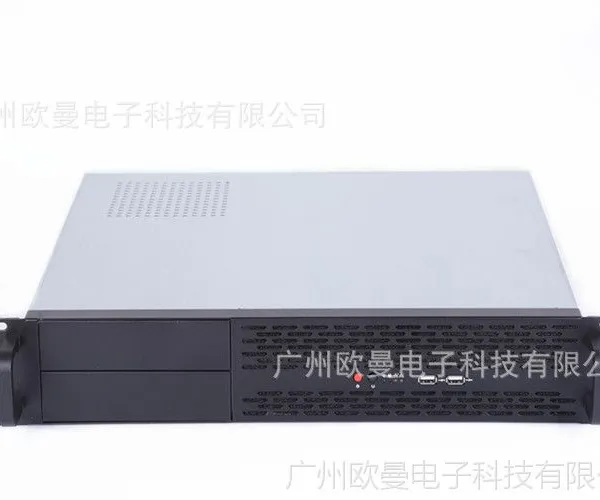 供应广州欧曼2U短机箱/电脑机箱2个硬盘位 2个光驱位 PC电源/工控服务器机